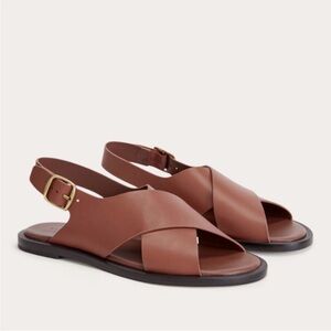 Everlane Shoes 8 City Crossover Sandals Brown